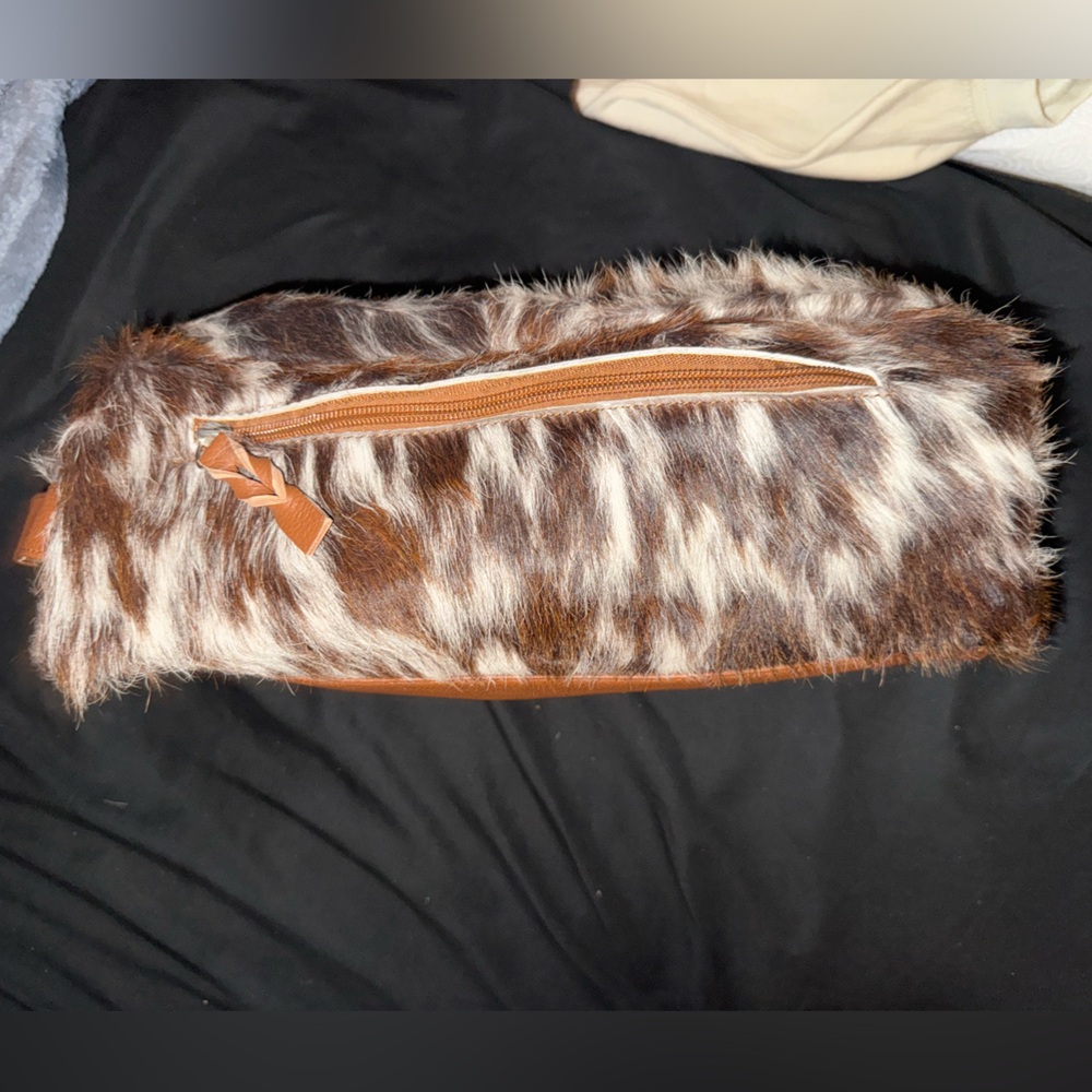 Cowhide Toiletry/Cosmetic Bag